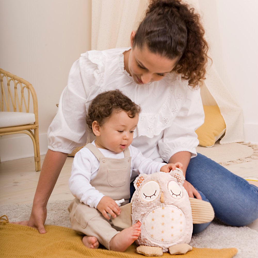 ינשוף לילה טוב מנגן - מכשיר רעש לבן לתינוקות עם חיישן חכם